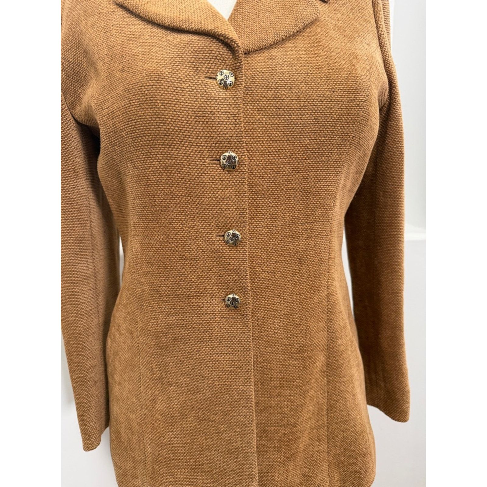 St. John Griffin Cray for St John Vintage Brown Skirt Jacket Suit 10 Size L / US 10 / IT 46 - 6 Thumbnail