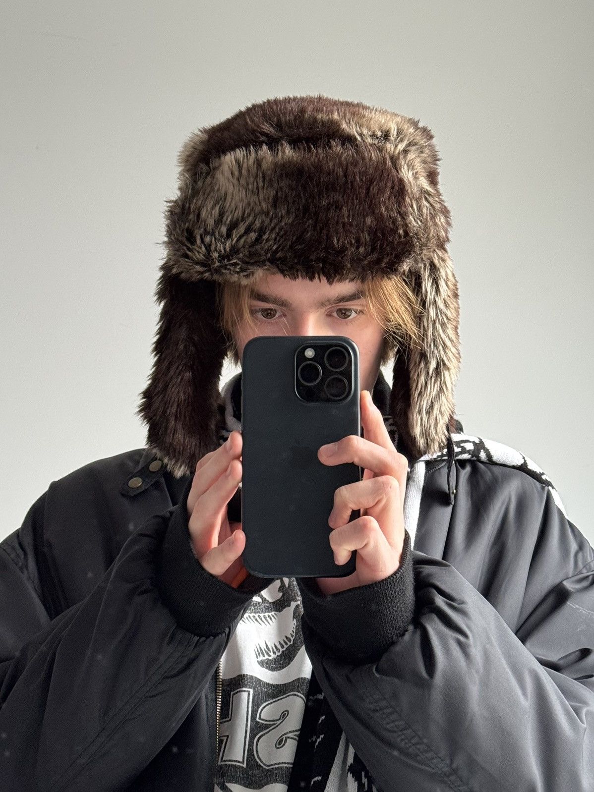 If Six Was Nine Vintage 80-90s Trapper Real Rabbit Fur Hat Ushanka Winter Size ONE SIZE - 1 Thumbnail
