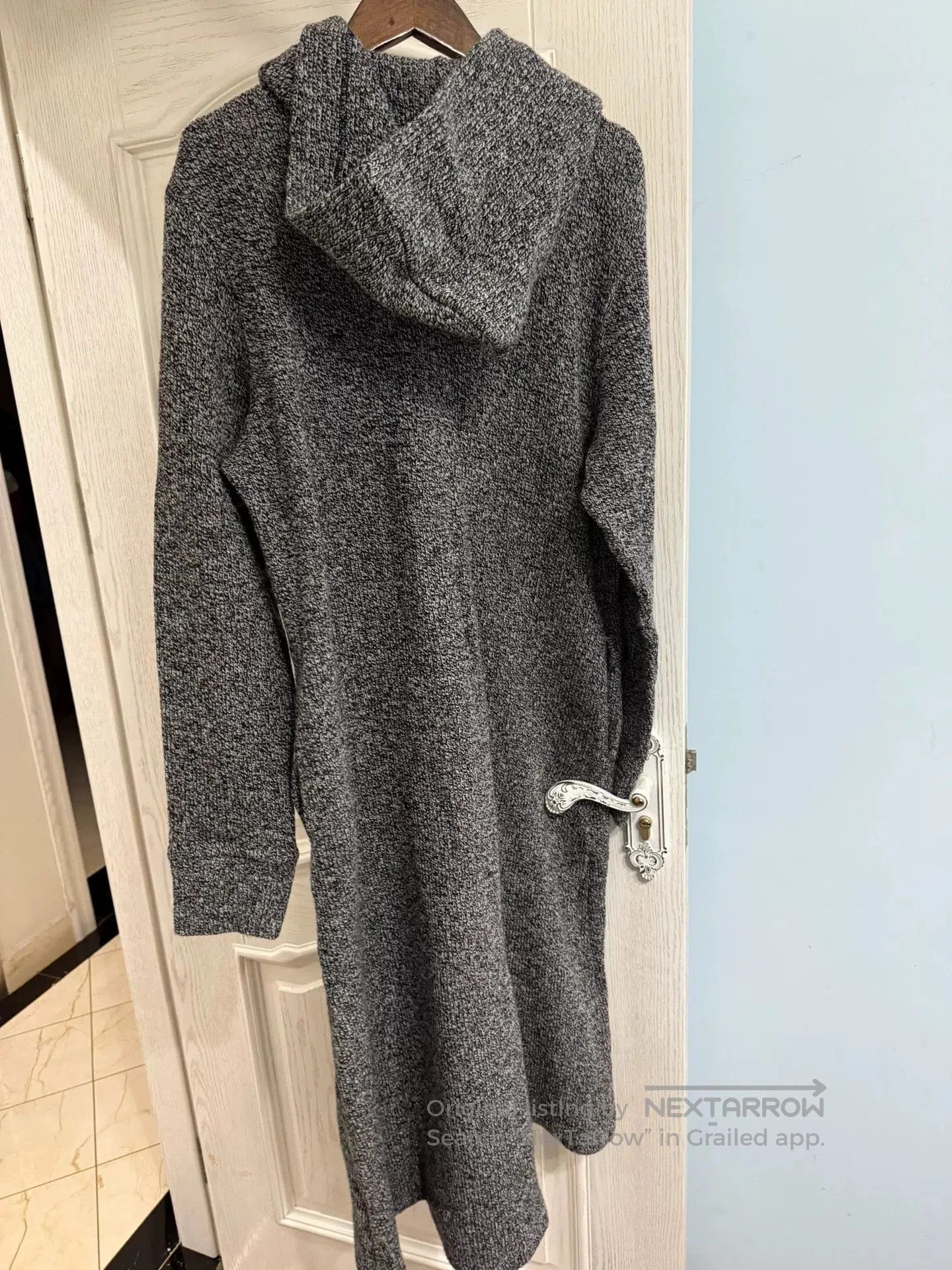 Limi Feu Long Hooded Wool Blend Cardigan Coat. Size M / US 6-8 / IT 42-44 - 4 Thumbnail