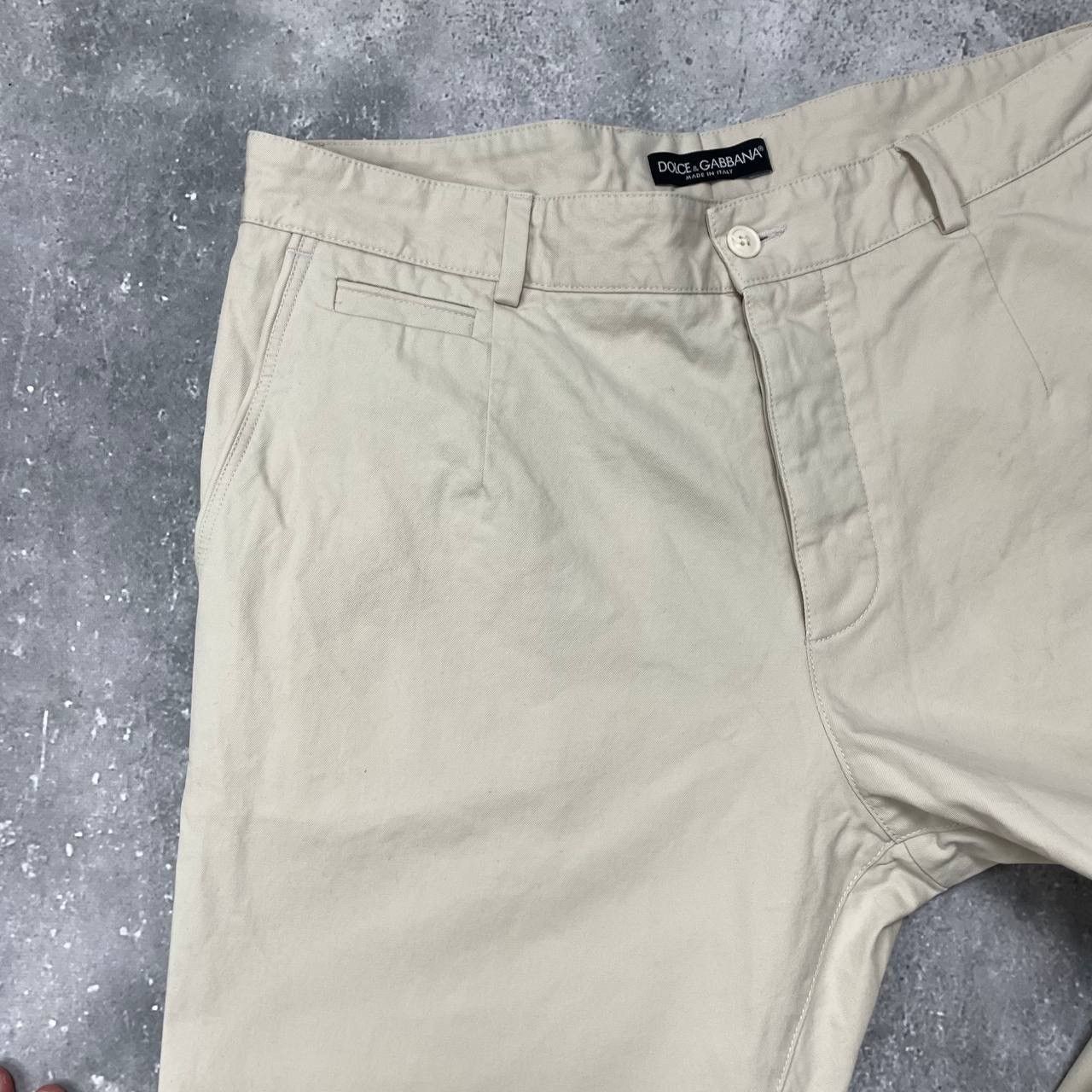 Dolce & Gabbana Dolce & Gabbana Chino Regular Fit Pants Beige Size EUR 46 Size US 32 / EU 48 - 4 Thumbnail
