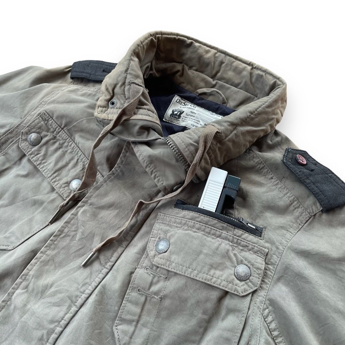 Diesel VINTAGE DIESEL - CO ONLY THE BRAVE PATCHWORK MILITARY JACKET Size US S / EU 44-46 / 1 - 12 Thumbnail