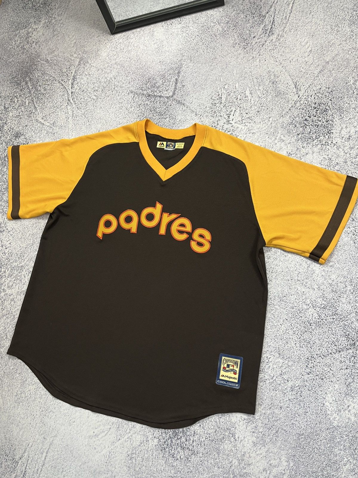 MLB × Majestic × Vintage Vintage Baseball San Diego MLB Majestic Padres Jersey Size US XXL / EU 58 / 5 - 2 Thumbnail