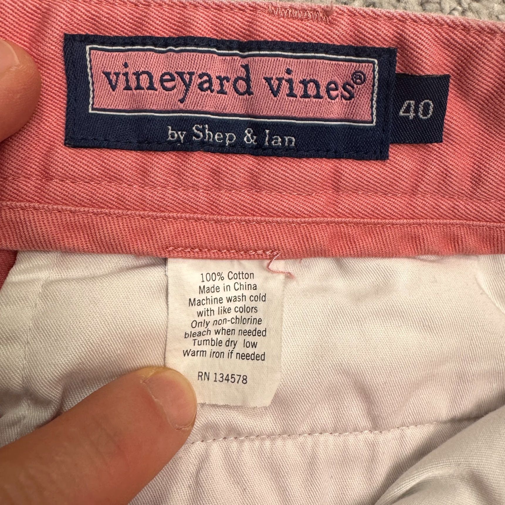 Vineyard Vines Vineyard Vines Chino Pants Mens 40 Pink Flat Front Classic Casual Preppy Cotton Clothing Pant” Size US 40 / EU 56 - 6 Thumbnail