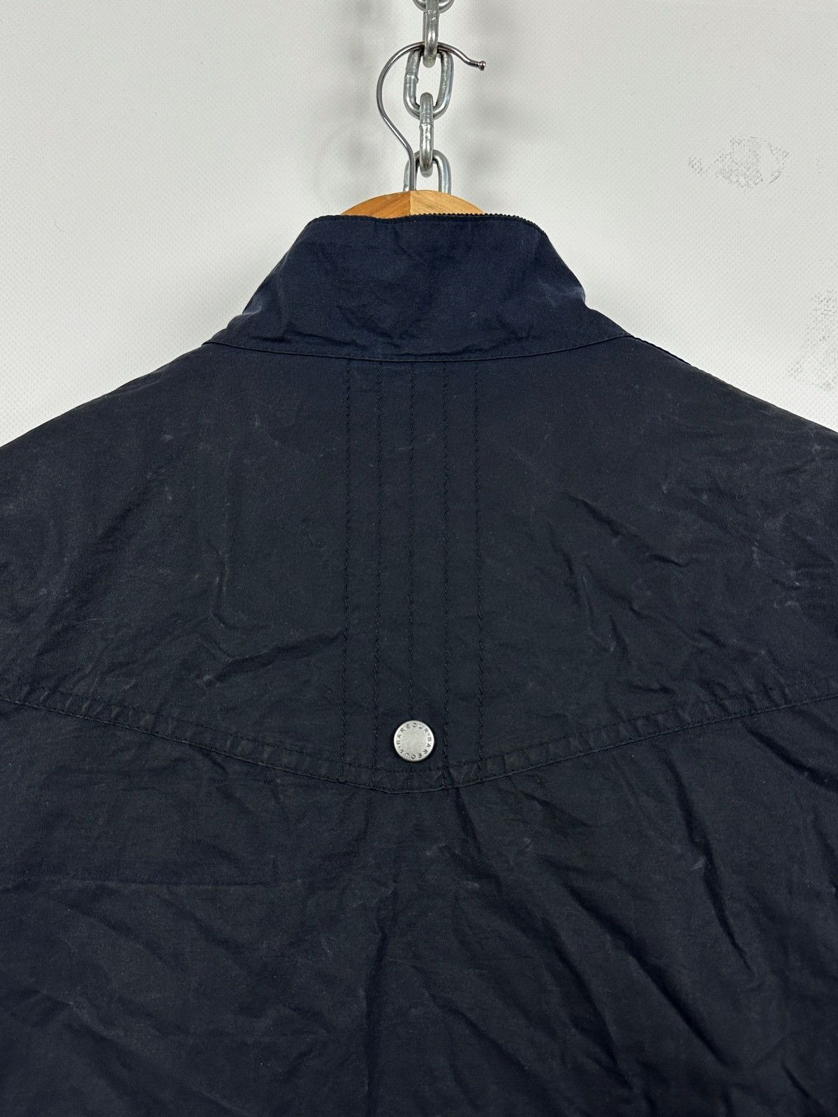 Barbour Barbour Navy Blue Waxed Dover Lightweight Jacket Size S / US 4 / IT 40 - 18 Thumbnail