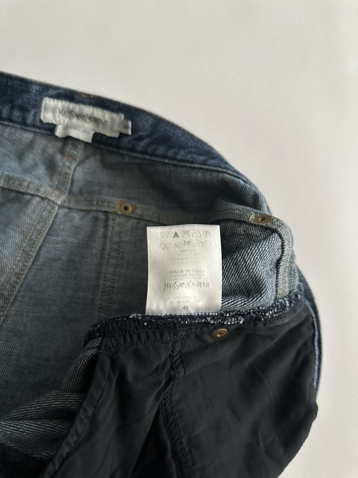 Yves Saint Laurent YSL by Stefano Pilati Denim Jeans Size US 32 / EU 48 - 11 Thumbnail