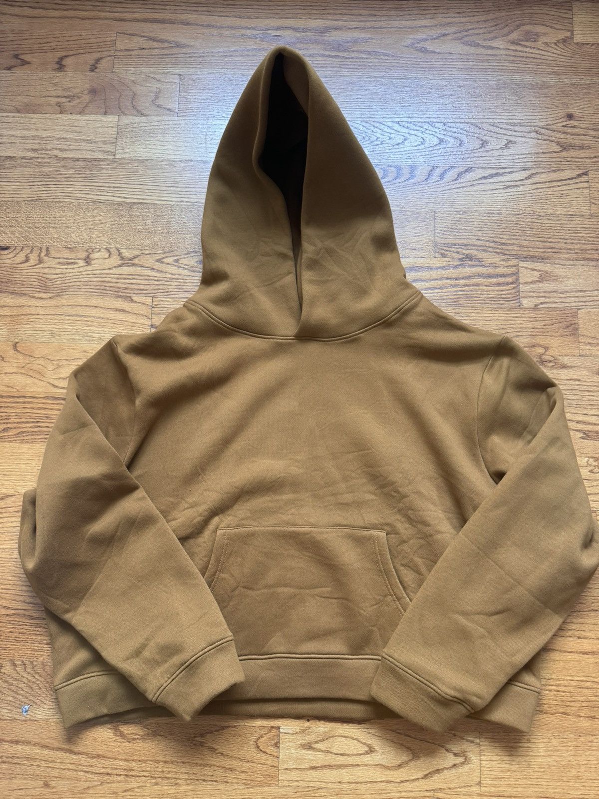 ***VINTAGE SAMPLE WHEAT/BROWN BLANK HOODIE
