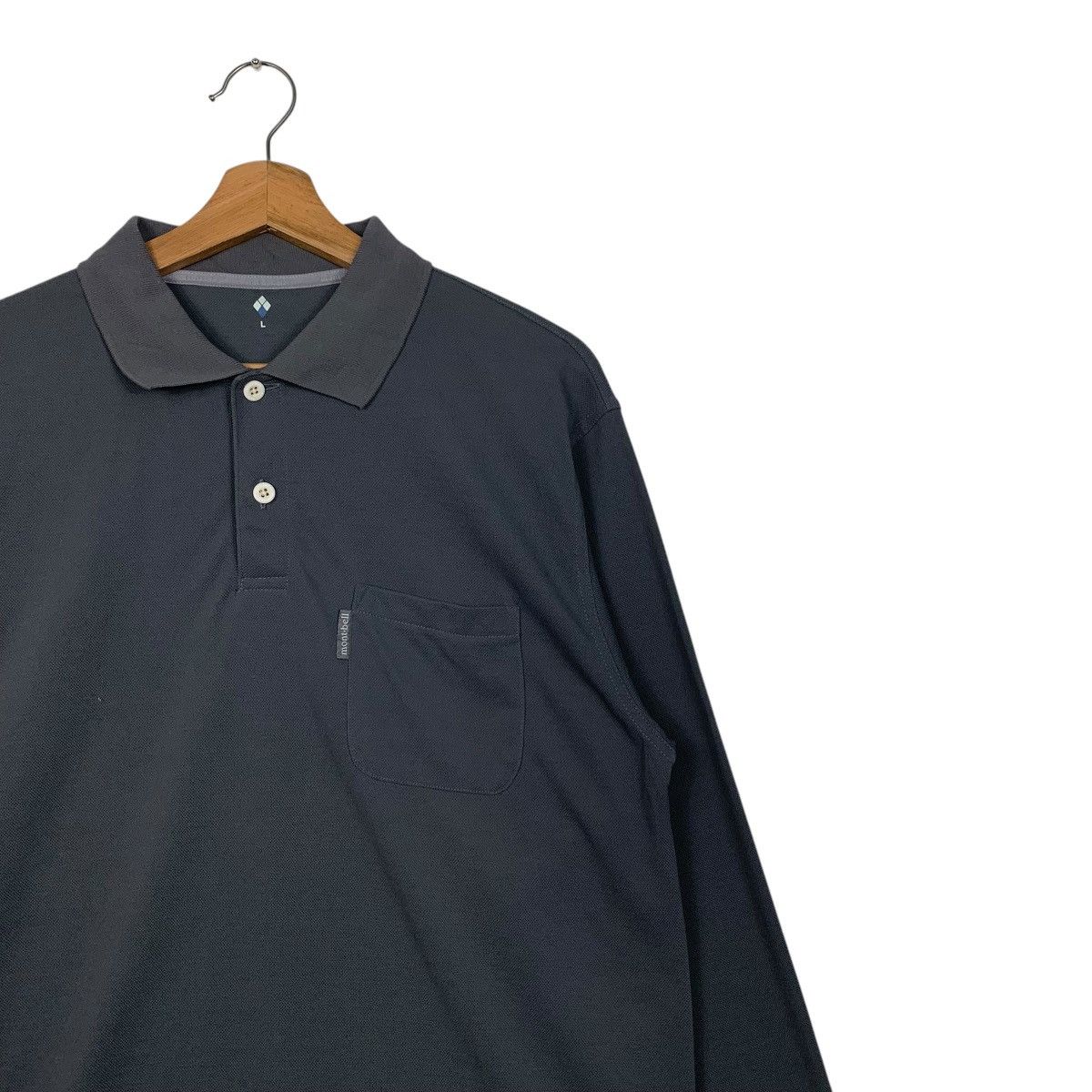 Montbell MONT-BELL Single Pocket Long Sleeve Polos Shirt #2616-C117 Size US L / EU 52-54 / 3 - 5 Thumbnail
