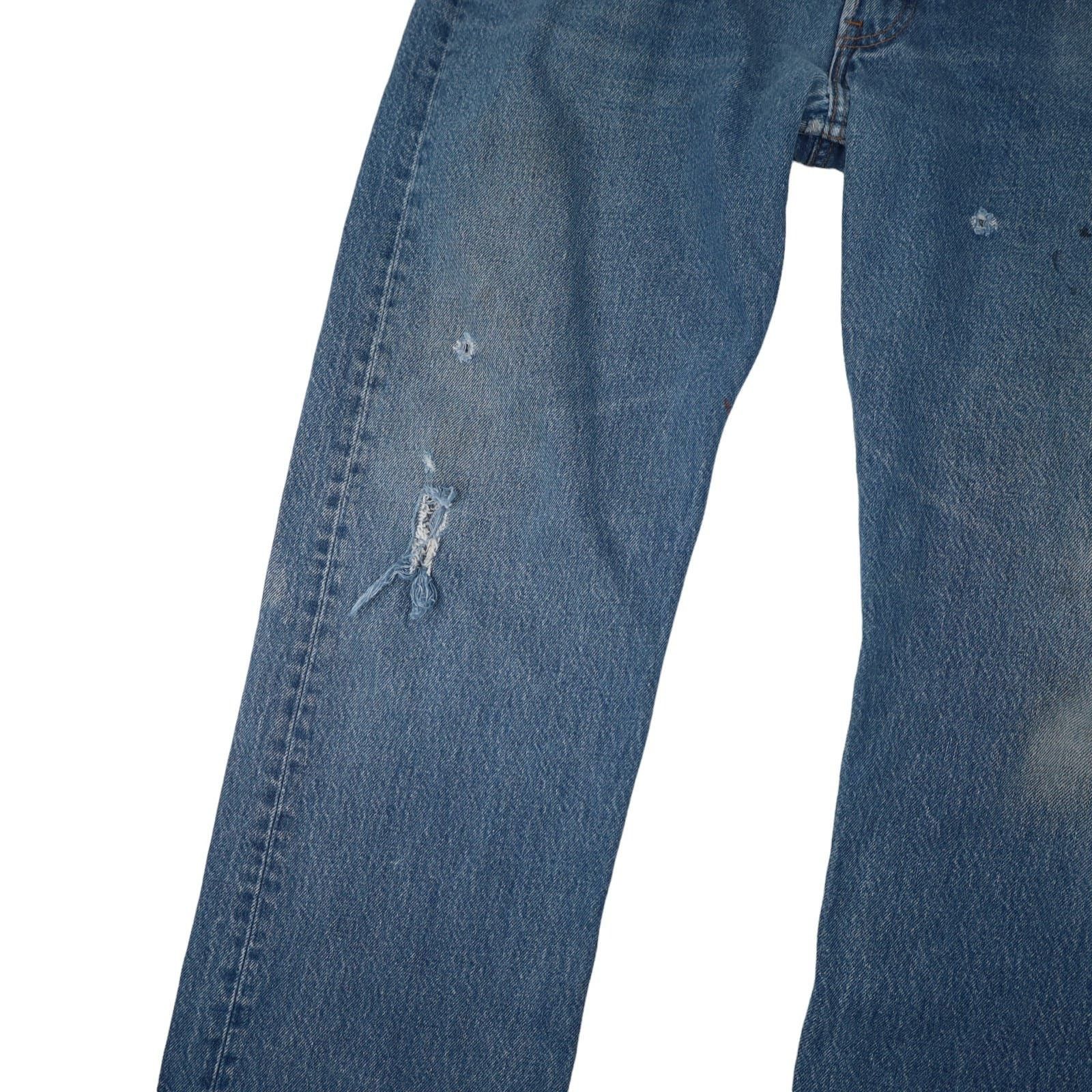 Levi's × Vintage Vintage USA Made Levis 501 Distressed Denim Jeans Size US 34 / EU 50 - 3 Thumbnail
