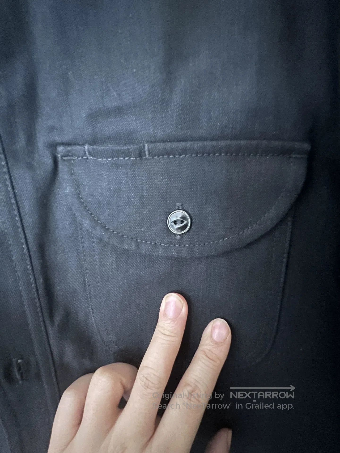 Rogue Territory Rogue Territory Black Denim Work Shirt. Size US S / EU 44-46 / 1 - 8 Thumbnail
