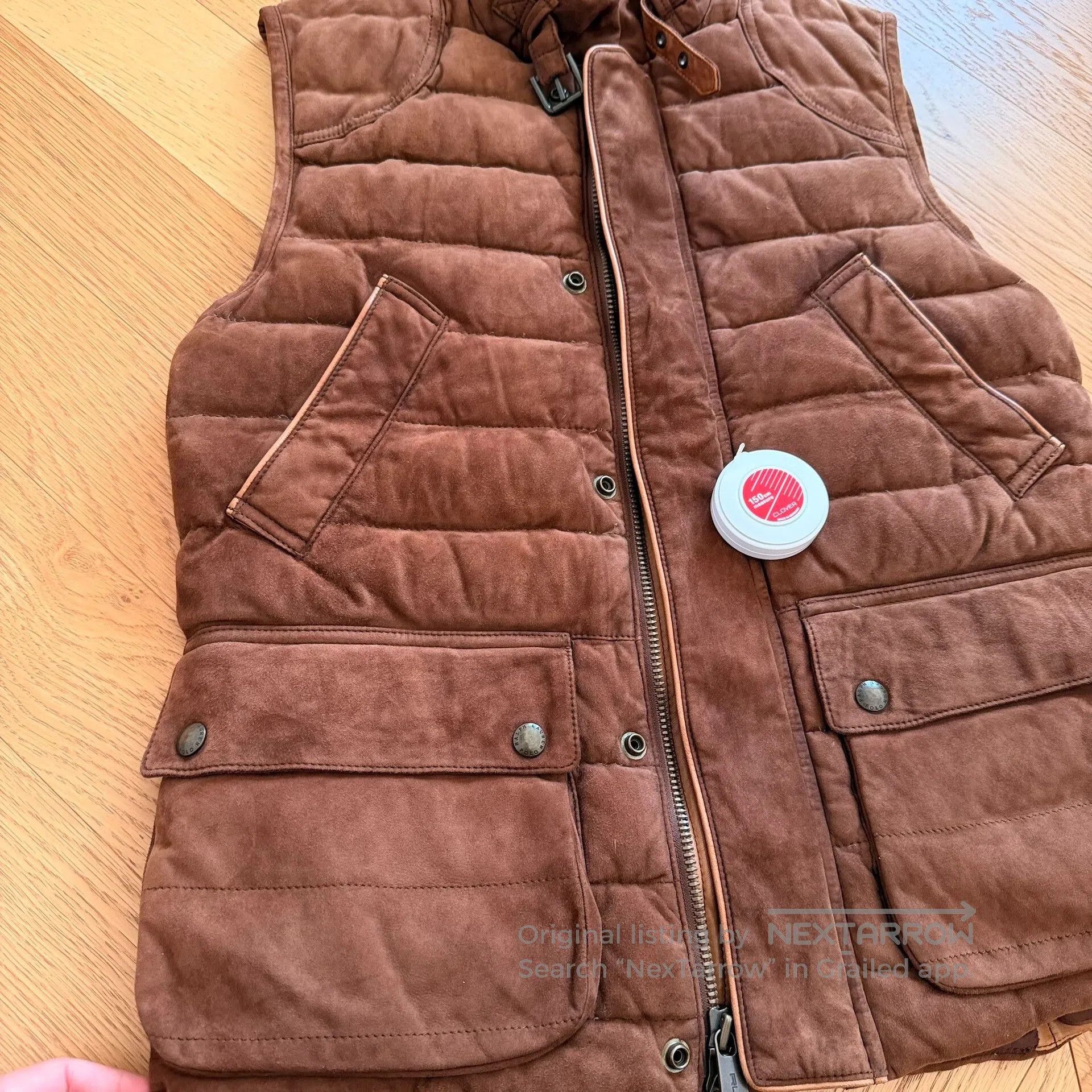 RLX Ralph Lauren RLX Goat Suede Outdoor Down Vest. Size US S / EU 44-46 / 1 - 2 Thumbnail