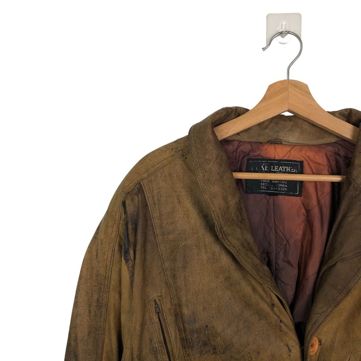 Japanese Brand 🔥RARE LEATHER LONG JACKET MKE SEVEN TOWN INSPIRE RICK OWENS Size US L / EU 52-54 / 3 - 6 Thumbnail