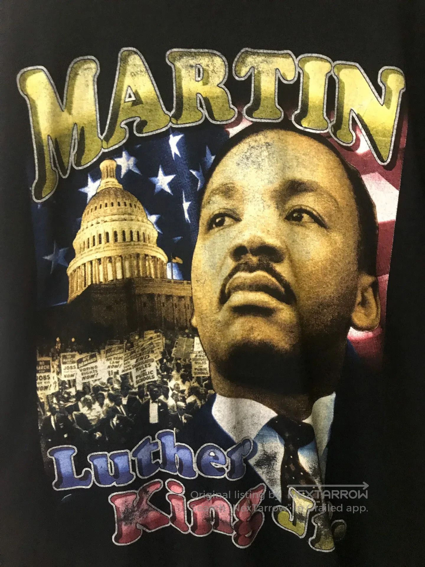 Vintage Vintage 2Pac Martin Luther King Rap Tee. Size US XL / EU 56 / 4 - 4 Thumbnail