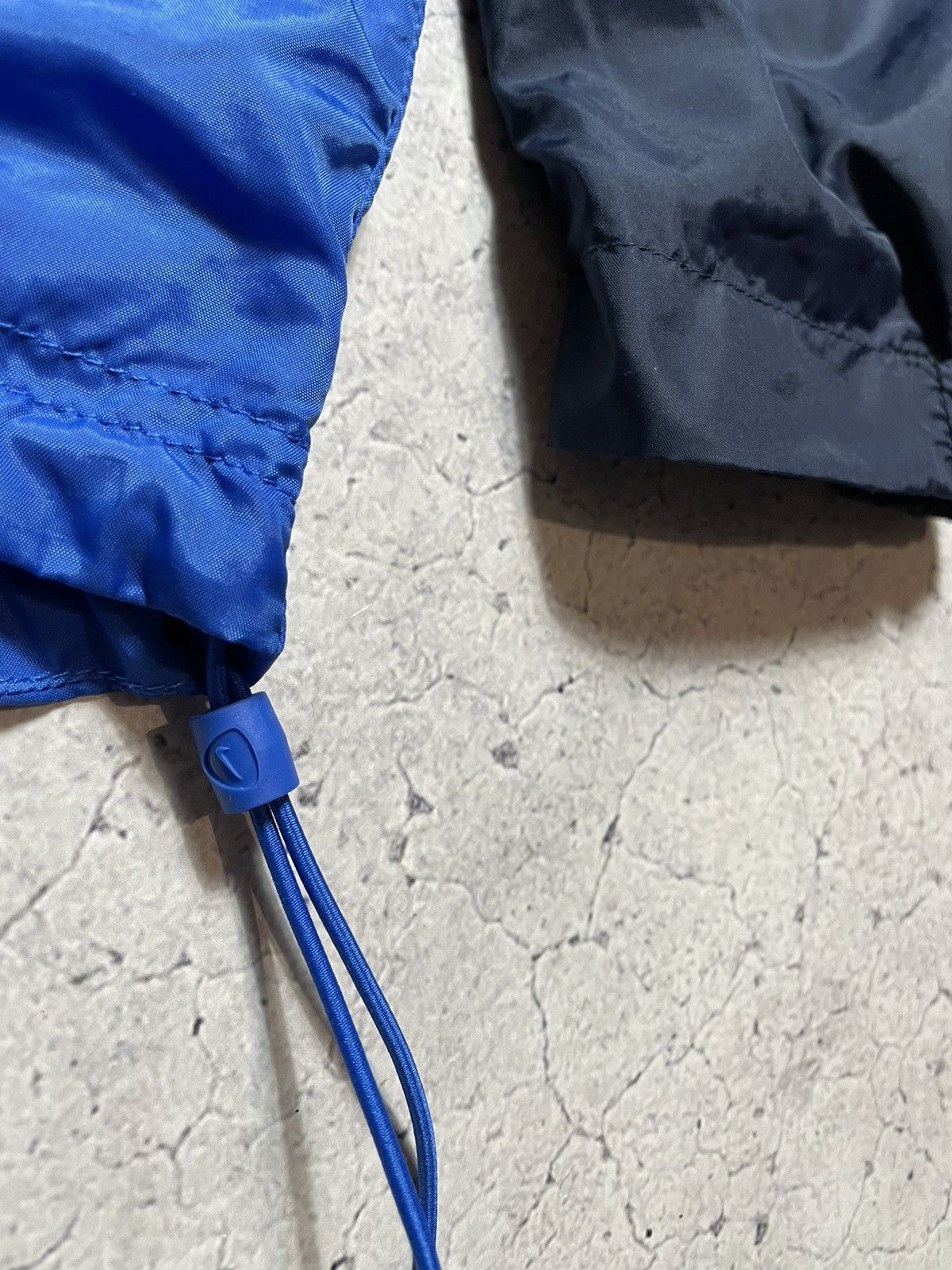 Nike × Vintage Vintage Nylon Blue Nike Swoosh Windbreaker Jacket Y2K Drill Size US S / EU 44-46 / 1 - 5 Thumbnail