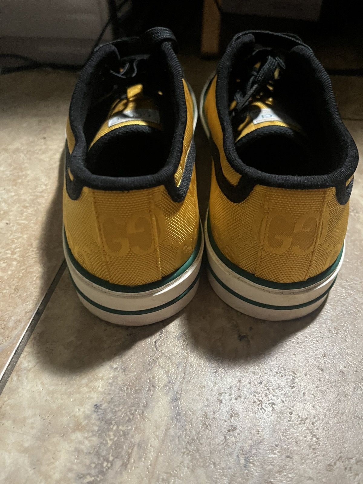 Gucci Yellow Gucci Tennis Sneakers Size US 8 / EU 41 - 5 Thumbnail