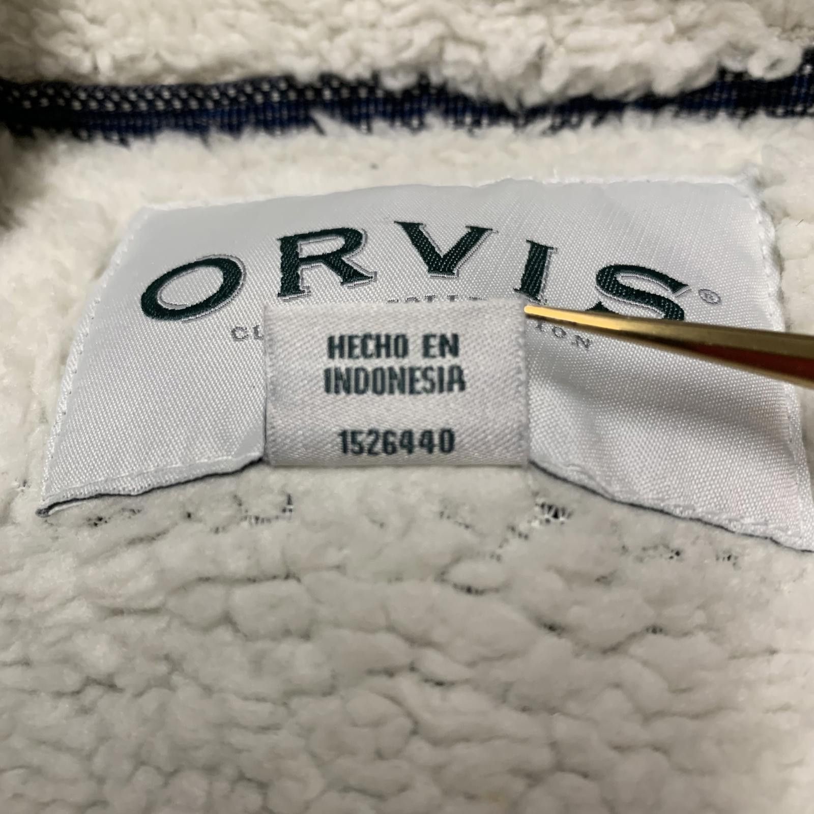 Orvis Orvis Men's M Navy Blue Fleece Jacket Sherpa Lining Size US M / EU 48-50 / 2 - 6 Thumbnail