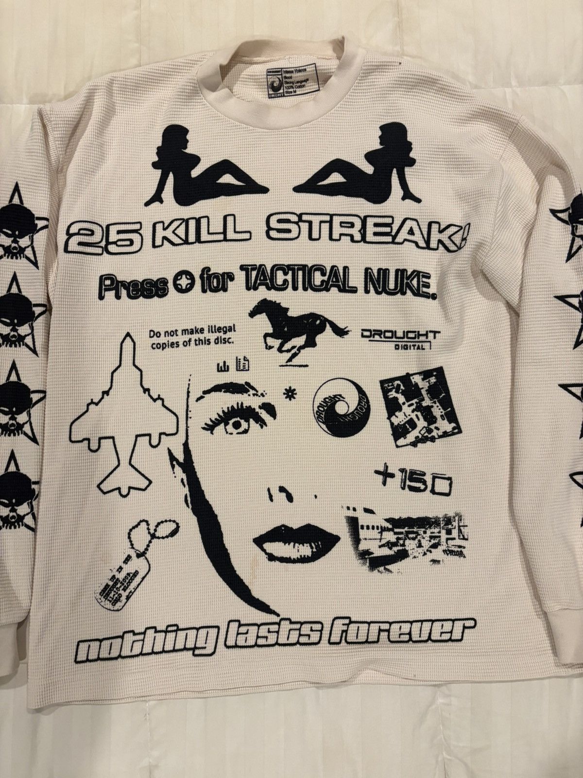 Drought Came Up In The Drought Call Of Duty Killstreak Knit Shirt M Size US M / EU 48-50 / 2 - 3 Thumbnail