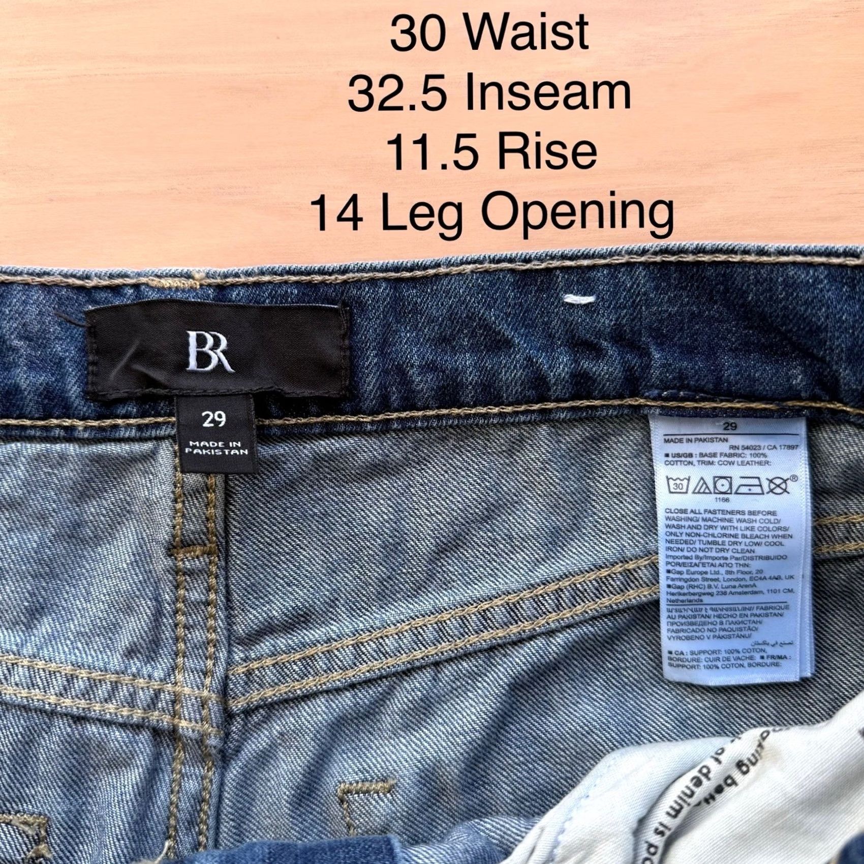 Banana Republic Banana Republic Jeans Women 30 Blue Puddle Bell Bottom Wide Leg Glam 5-Pocket Denim, High Rise, Slim? Wait, no. Size 30" / US 8 / IT 44 - 5 Thumbnail