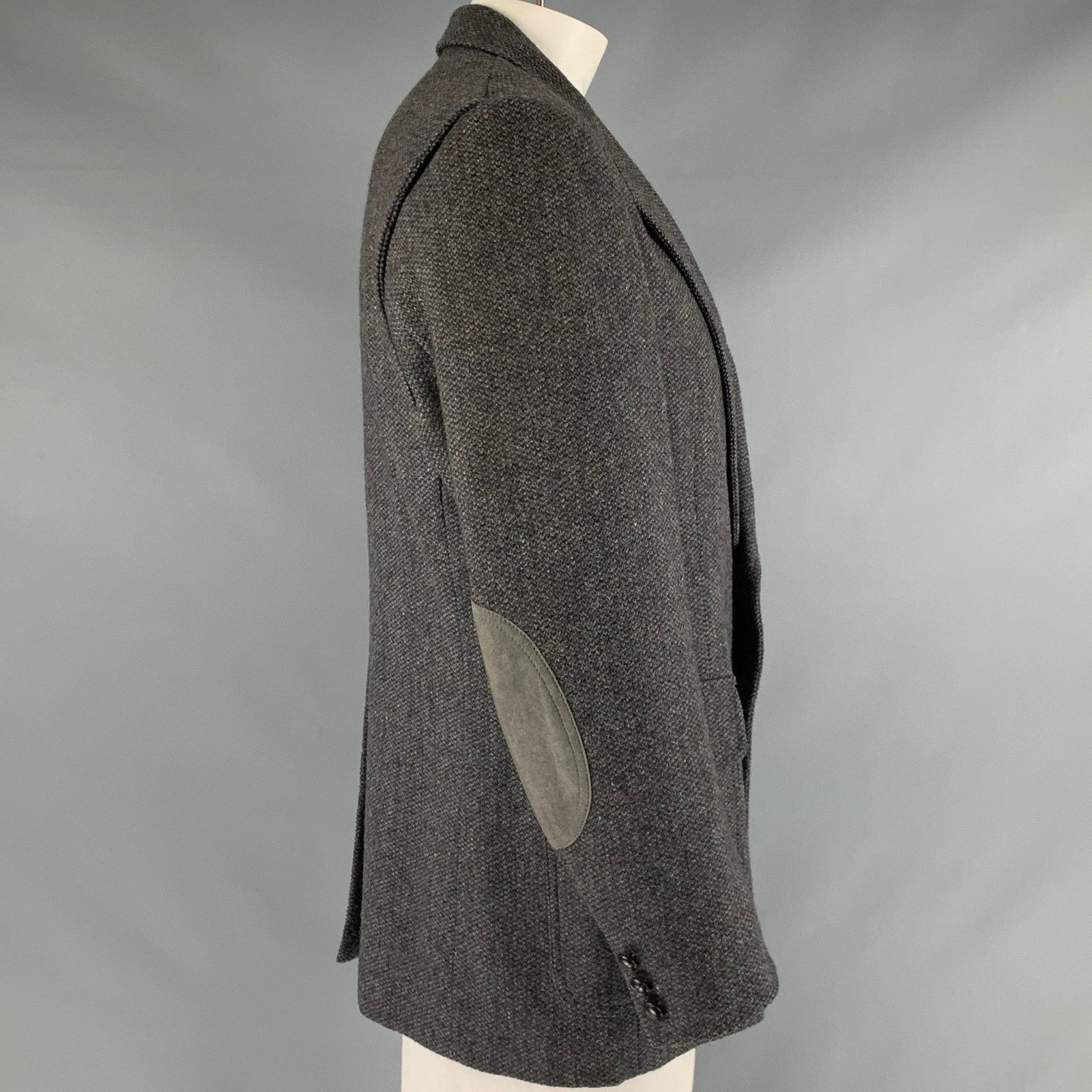 Pendleton PENDLETON Size 44 Blue Tweed Wool Notch Lapel Sport Coat Size 46R - 3 Thumbnail