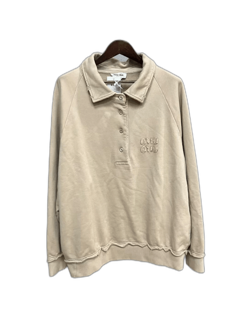 Miu Miu Embellished Logo Patch Crop T-Shirt | Smart Closet