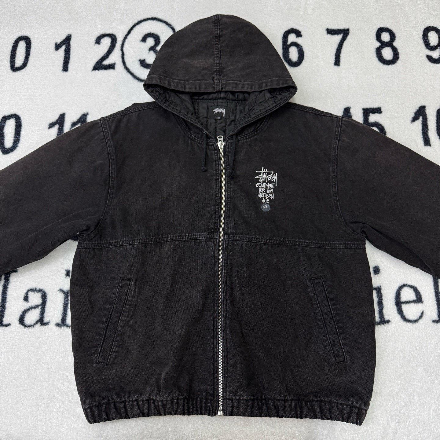 Stussy Stussy Distressed Black Light Jacket XL Men Size US XL / EU 56 / 4 - 1 Thumbnail