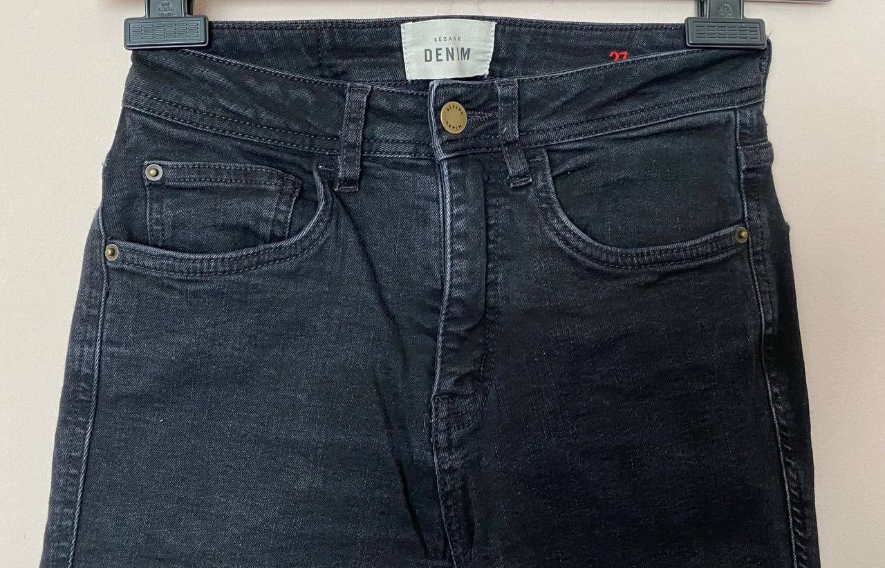 Sezane Women’s Sezane Denim jeans black size 27 Size 27" / US 4 / IT 40 - 2 Thumbnail
