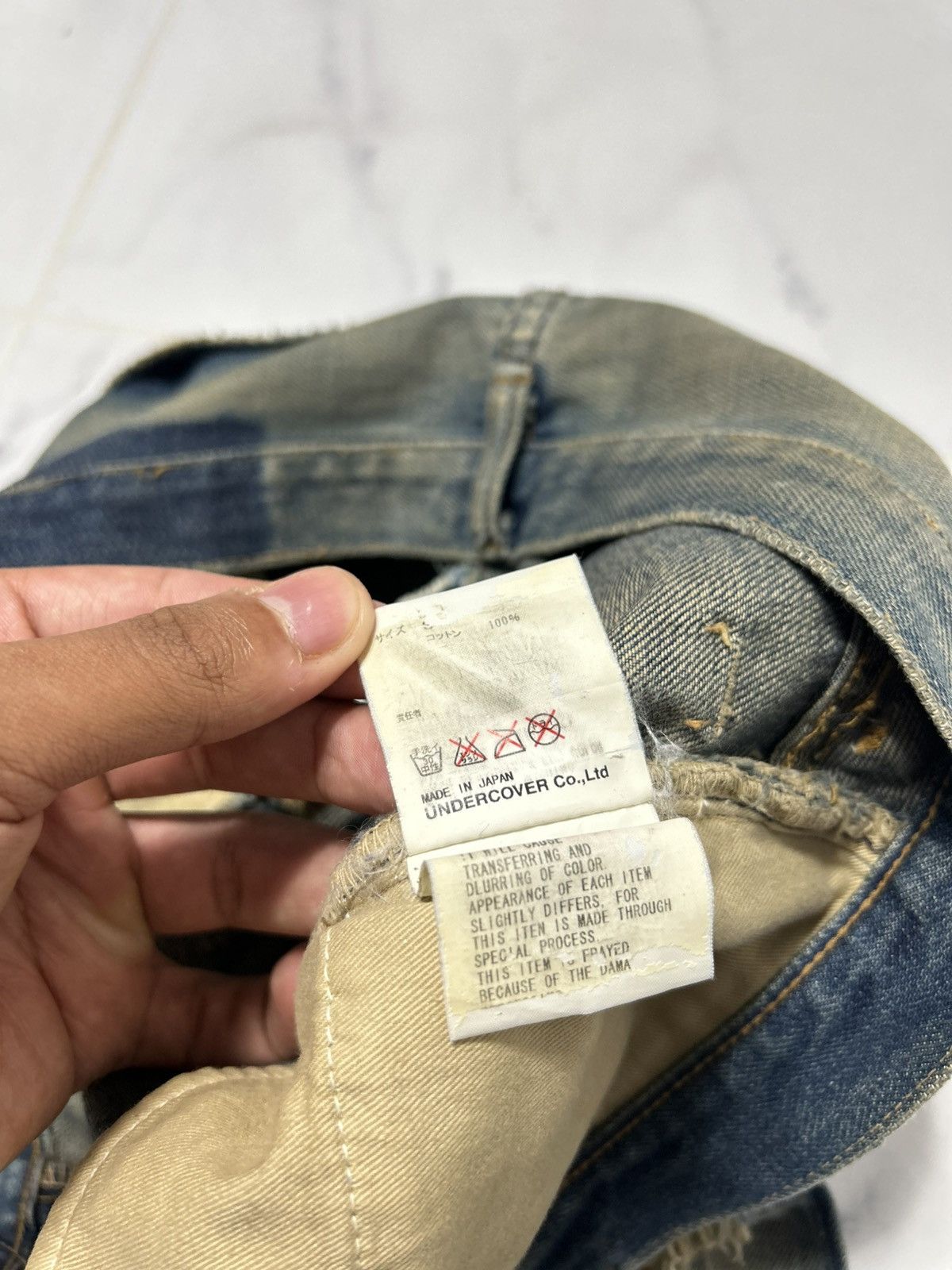 Undercover AW04 Undercover 68 Red Yarn Denim Size 26" / US 2 / IT 38 - 8 Thumbnail