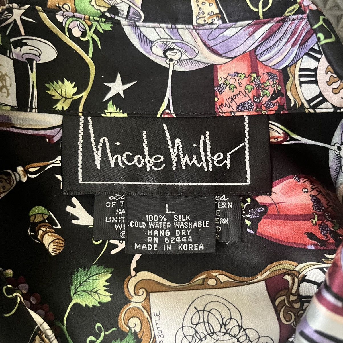 Nicole Miller 1994 Nicole Miller Limited Edition 100% Silk Korbel Shirt L Size US L / EU 52-54 / 3 - 8 Thumbnail