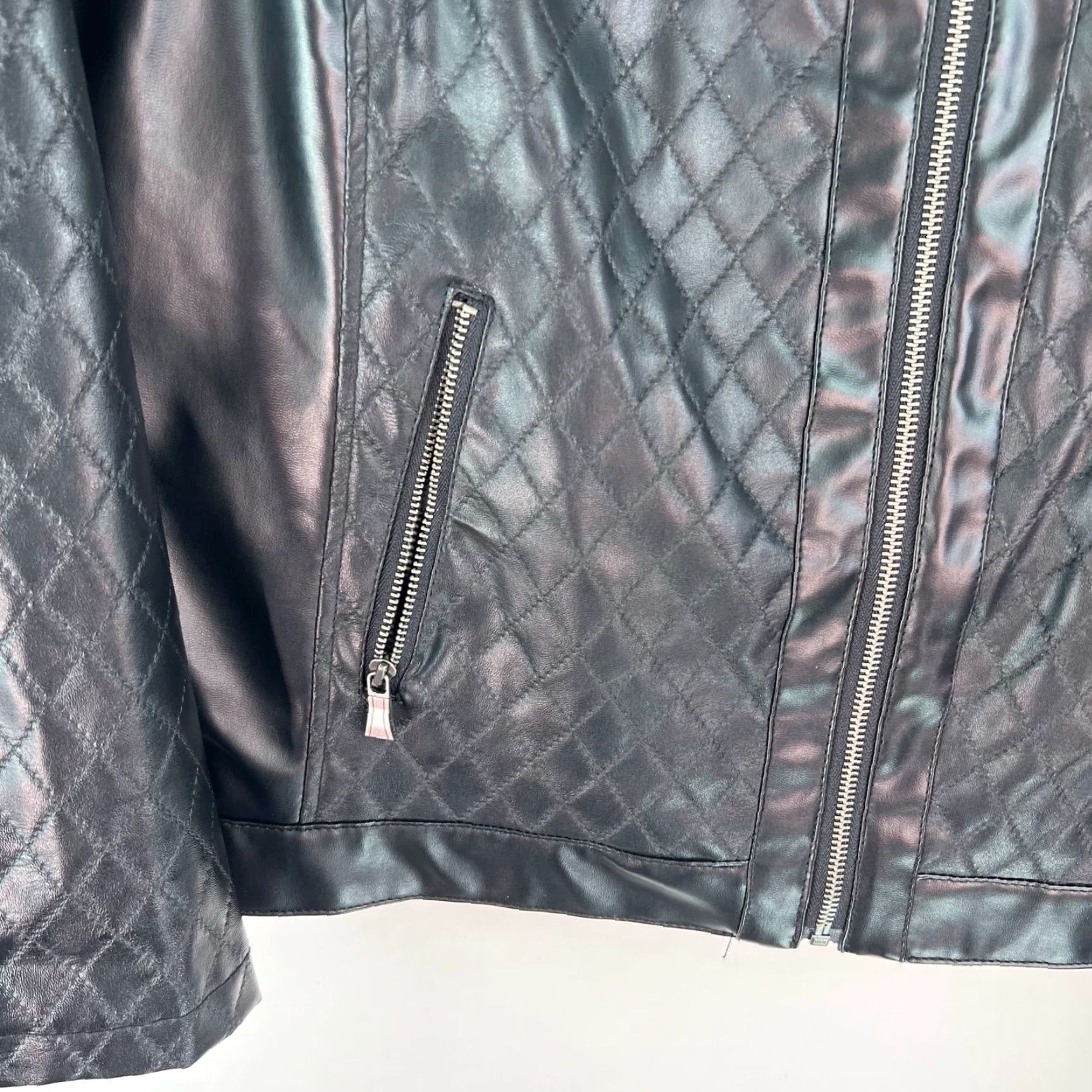 Vintage Dana Buchman Moto Style Jacket Womens Short Black XS? No, L. Wait, keep: Dana Buchman Moto Style Jacket Womens L Black Vintage. Size L / US 10 / IT 46 - 2 Thumbnail