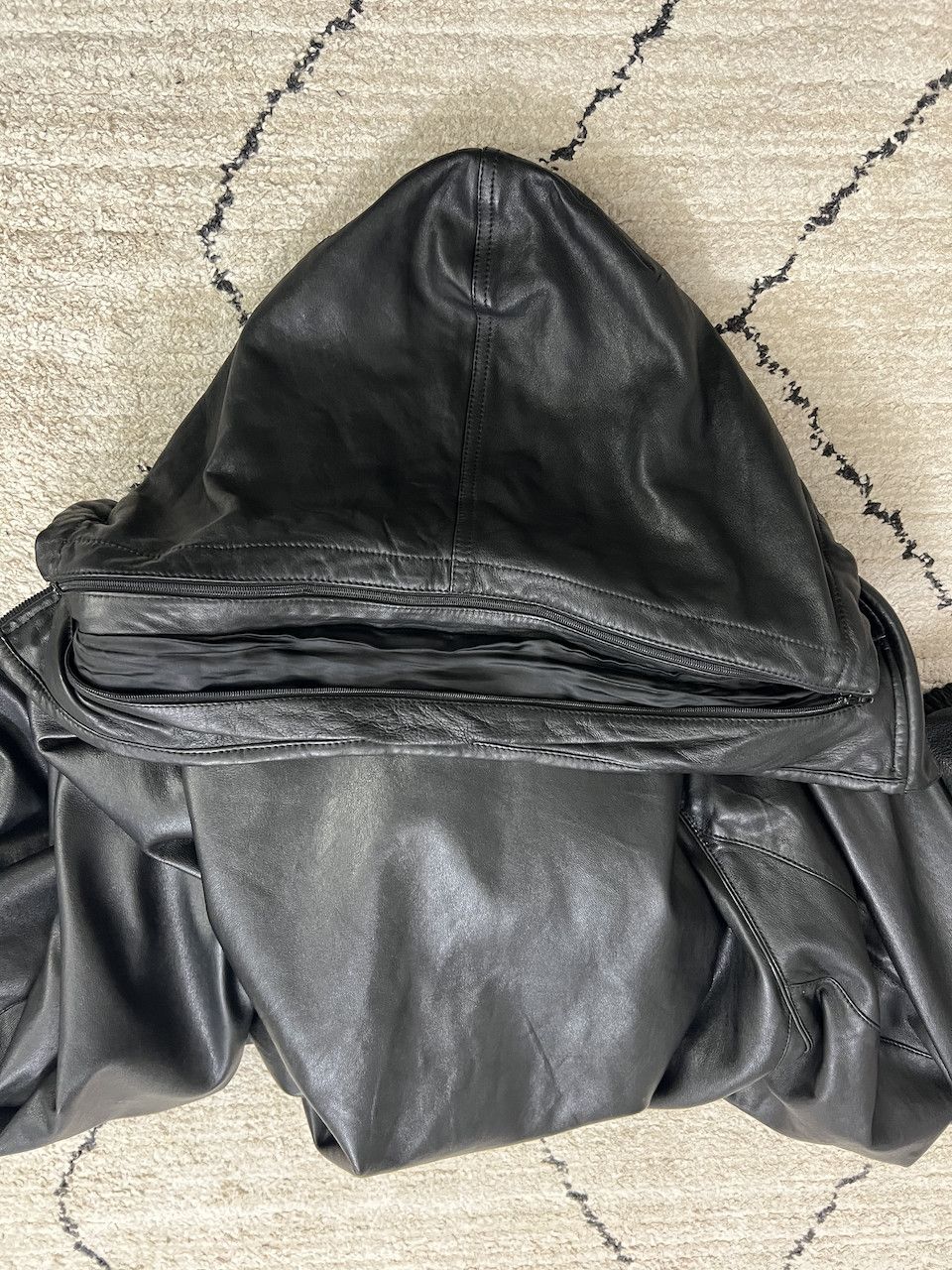 Balenciaga BALENCIAGA B-Sporty Leather Bomber Jacket Size US XL / EU 56 / 4 - 17 Thumbnail