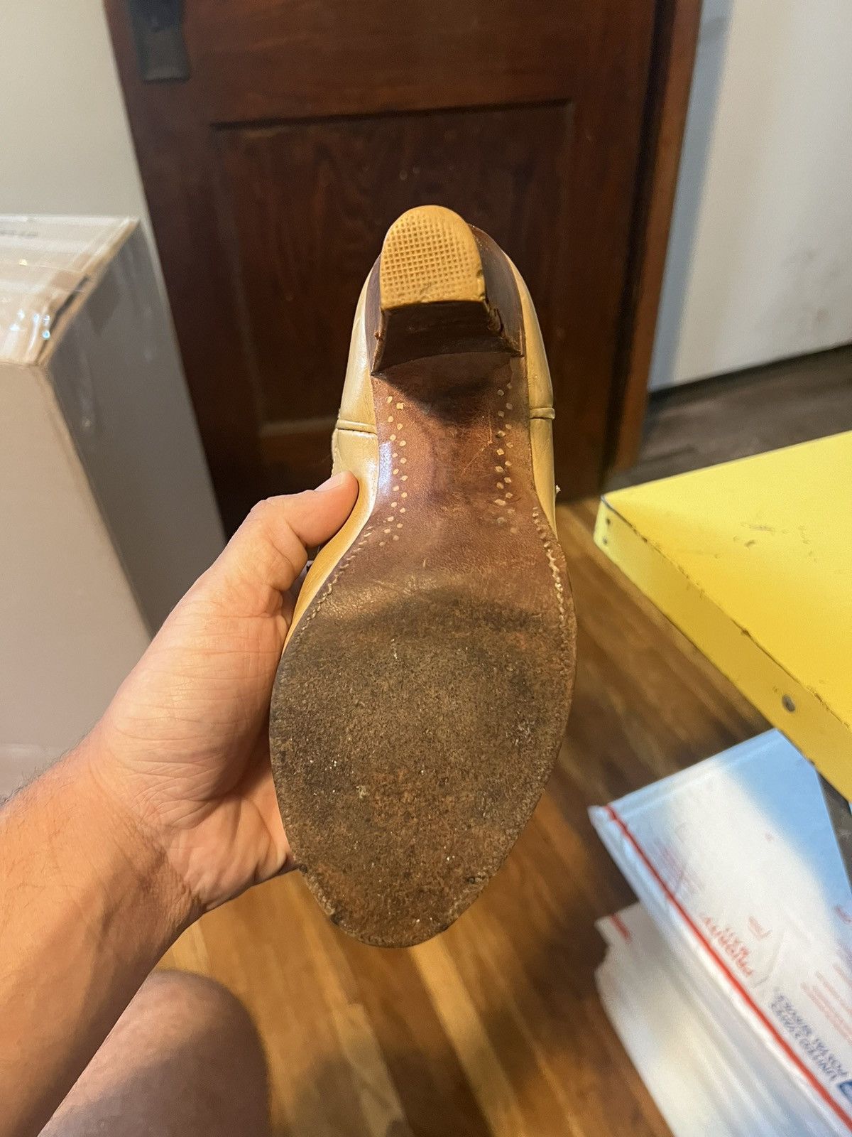 Dan Post × Vintage Dan Post Cowboy Boots Sz 7 M Size US 7 / IT 37 - 6 Thumbnail