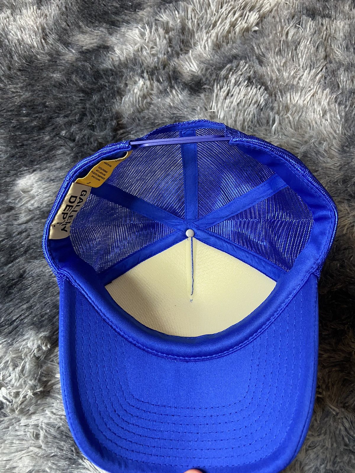 Gallery Dept. Gallery Dept Trucker Hat Blue Yellow Logo SnapBack Cap Size ONE SIZE - 6 Thumbnail