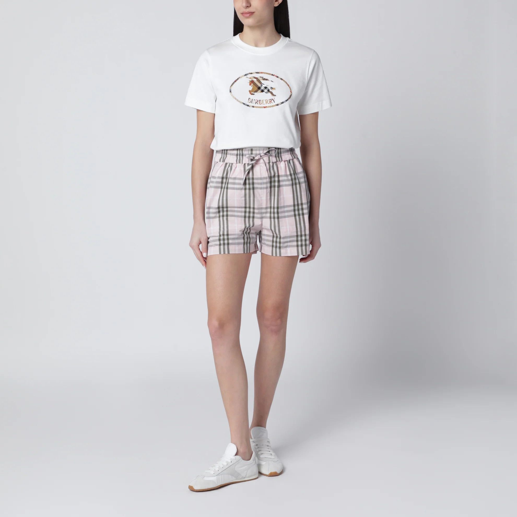 Burberry o1d2blof0426 Check Pattern Shorts in Multicolor Size 26" / US 2 / IT 38 - 1 Thumbnail