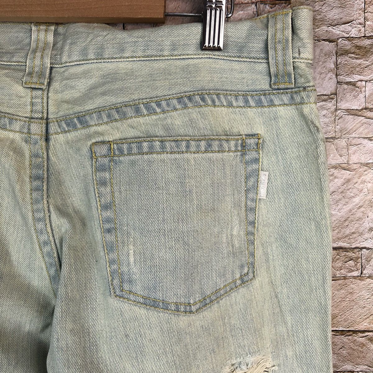 Japanese Brand Heather Bleu Distressed ripped Denim Pants #A976 Size US 31 - 16 Thumbnail