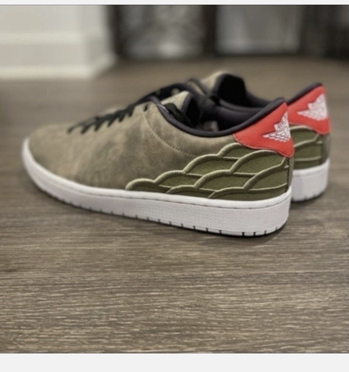 Japanese Brand Nike Air Jordan 1 Retro Centre Court Low DJ2756-300 Sz 12.5 Size US 12.5 / EU 45-46 - 2 Thumbnail