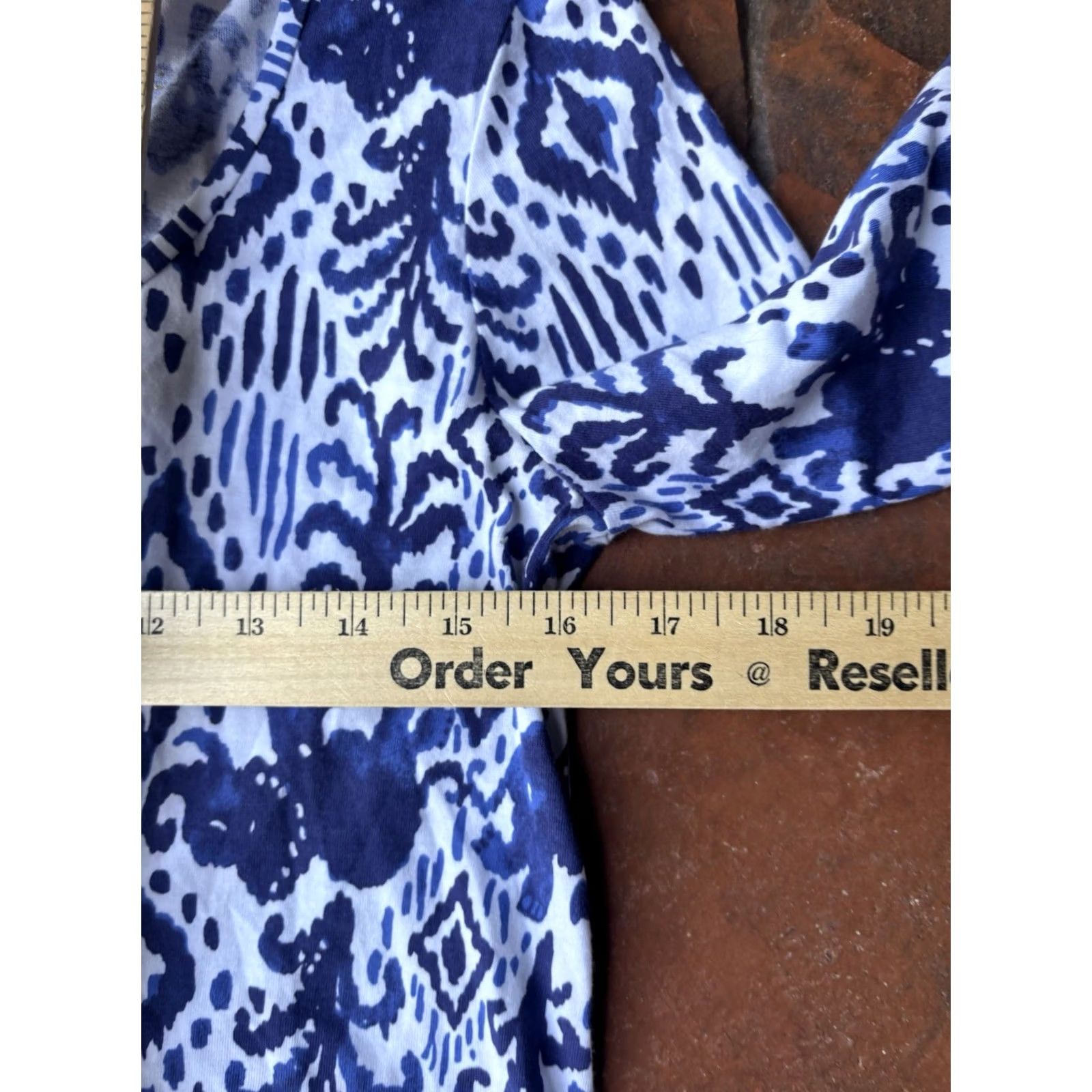 Lilly Pulitzer Lilly Pulitzer Ocean Ridge Ikat Dress Women’s Small 3/4 Sleeve A-Line Sundress Shirt Dress Multicolor Geometric Pattern Size S / US 4 / IT 40 - 4 Thumbnail