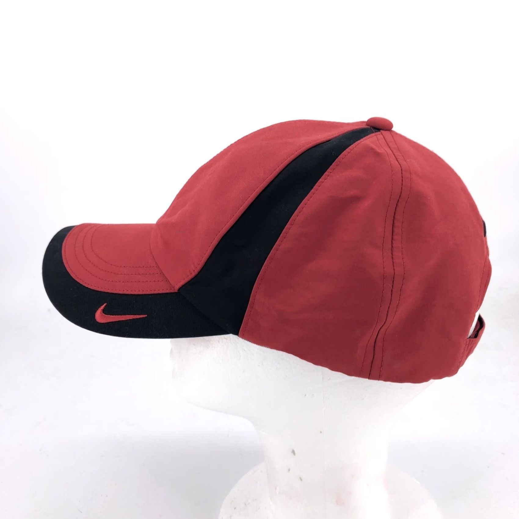 Nike Nike Hat Cap Red Black Heritage86 Dri-Fit Athletic Mens One Size Adjustable Moisture Wicking Lightweight Breathable Polyester Baseball Cap Size ONE SIZE - 4 Thumbnail