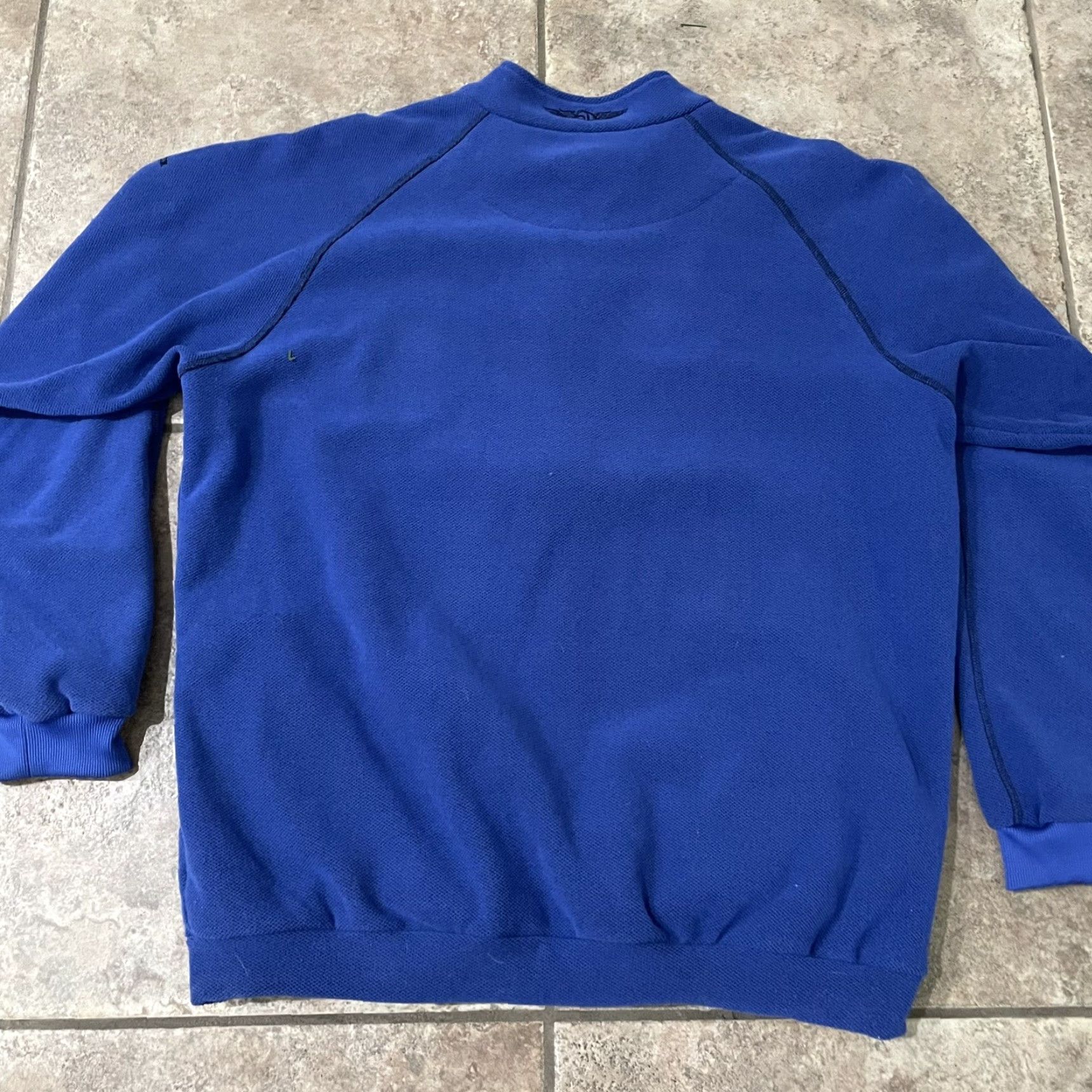 Vintage Straight Down Blue half-zip fleece pullover Jacket XL Mens Blue Size US XL / EU 56 / 4 - 5 Thumbnail