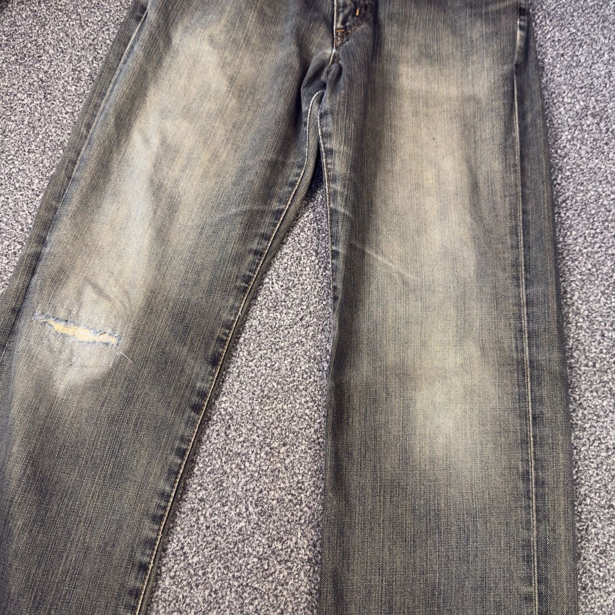 If Six Was Nine 90s Japanese Rusty Edwin 503 Regular Aging Faded Denim Size US 31 - 4 Thumbnail