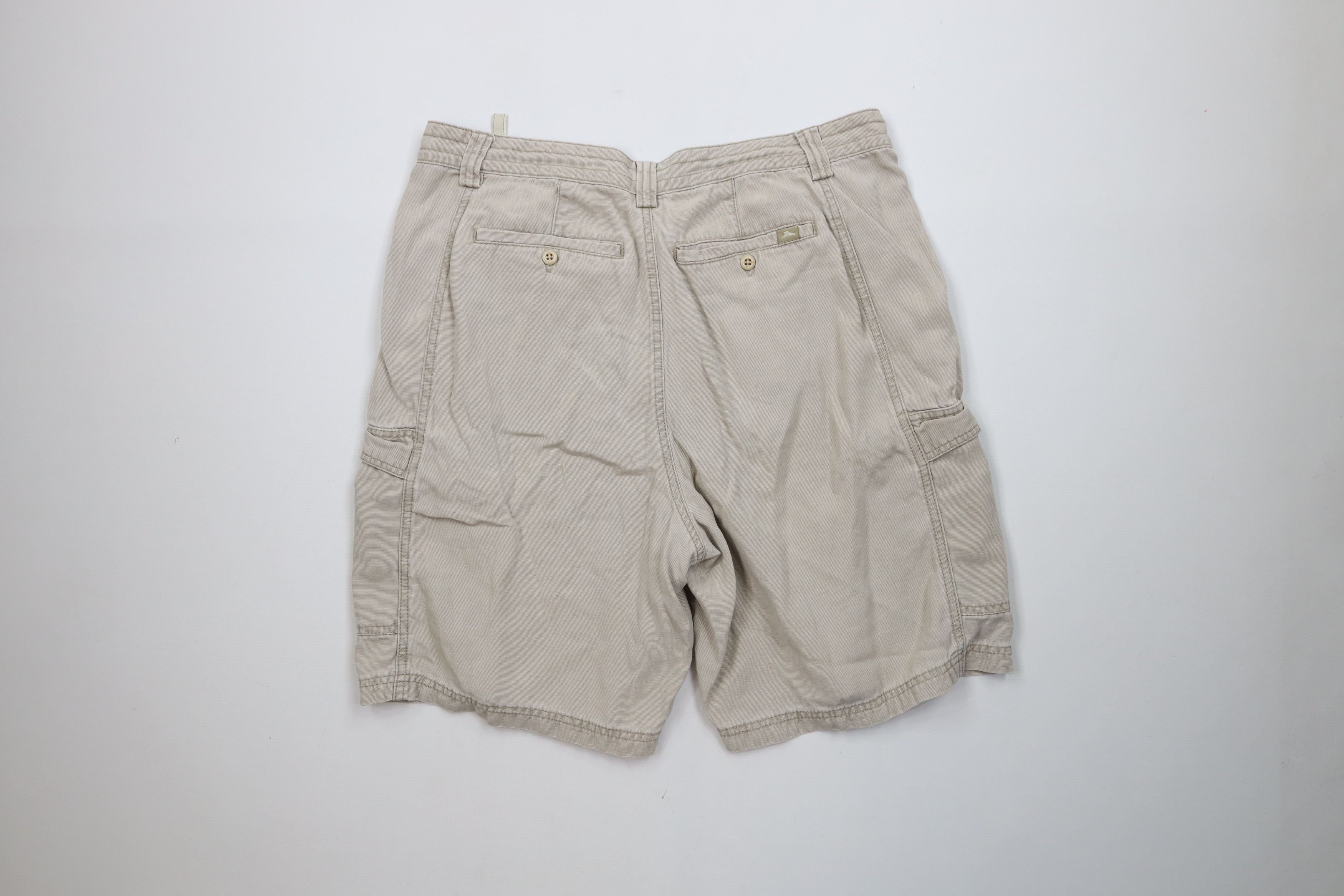 Tommy Bahama Vintage Tommy Bahama Relax Relaxed Fit Cargo Shorts Beige Size US 35 - 8 Thumbnail