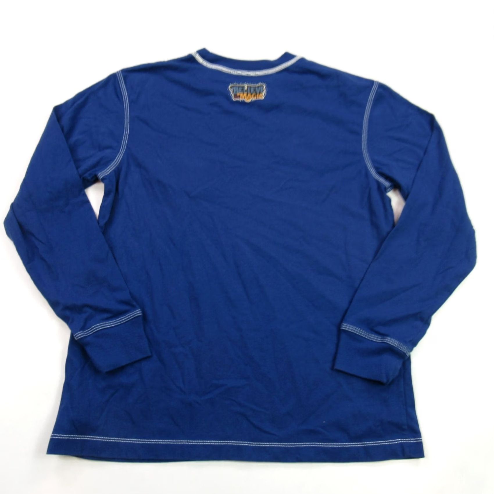 Disney Disney Mens Shirt Long Sleeve Crew Neck Lightweight Blue Cotton Blend Logo Casual (M) Size US M / EU 48-50 / 2 - 4 Thumbnail