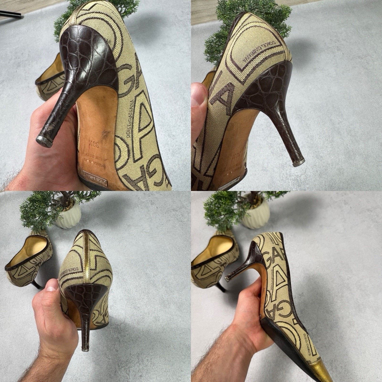 Dolce & Gabbana Dolce Gabbana Womrn Monogram Hells Pumps Size 38.5 US 8.5 Size US 8.5 / IT 38.5 - 24 Thumbnail