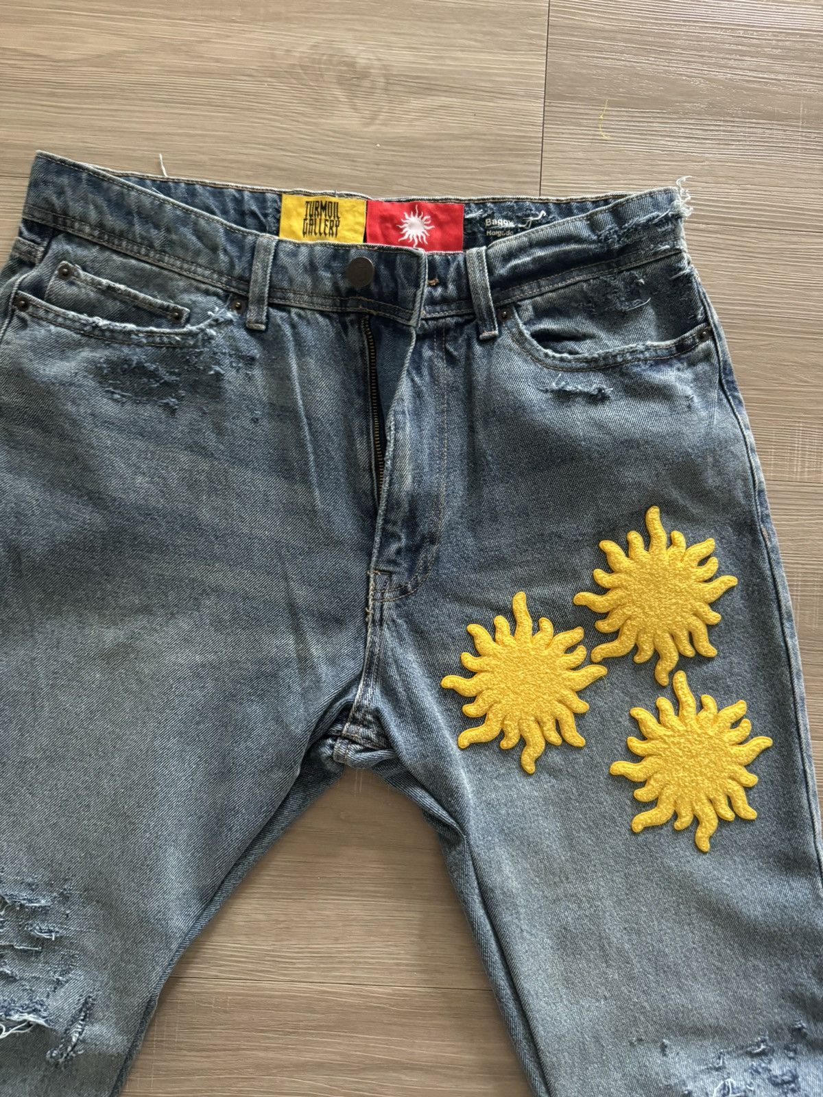 Other TURMOIL GALLERY X MADE IN CHAOS “CHENILLE DENIM” Size US 34 / EU 50 - 2 Thumbnail