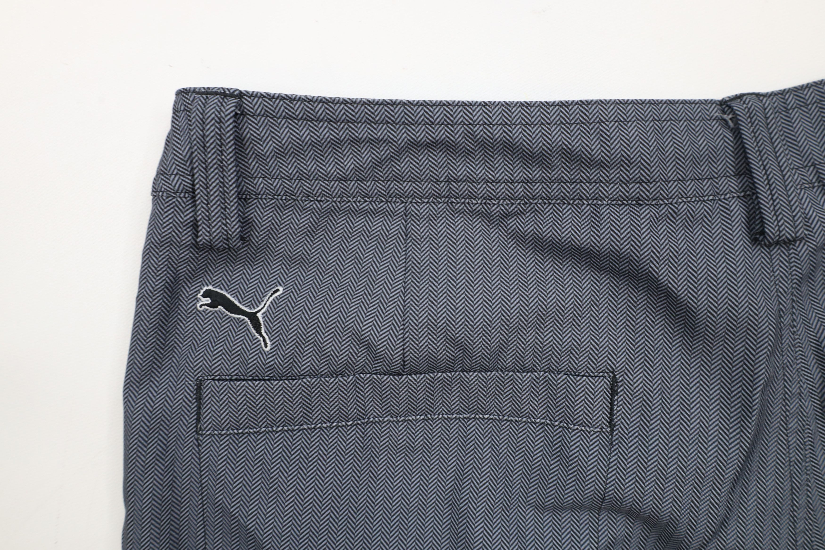 Puma × Vintage Puma Golf Front Golfing Golf Chino Shorts Gray Herringbone Size US 38 / EU 54 - 12 Thumbnail