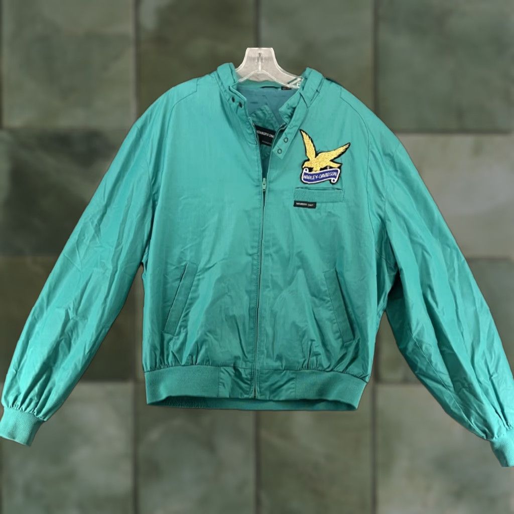 Members Only VINTAGE Members Only Bomber Jacket Mens 44 Blue Full Zip Lined 80s 90s Racer Size US S / EU 44-46 / 1 - 1 Thumbnail