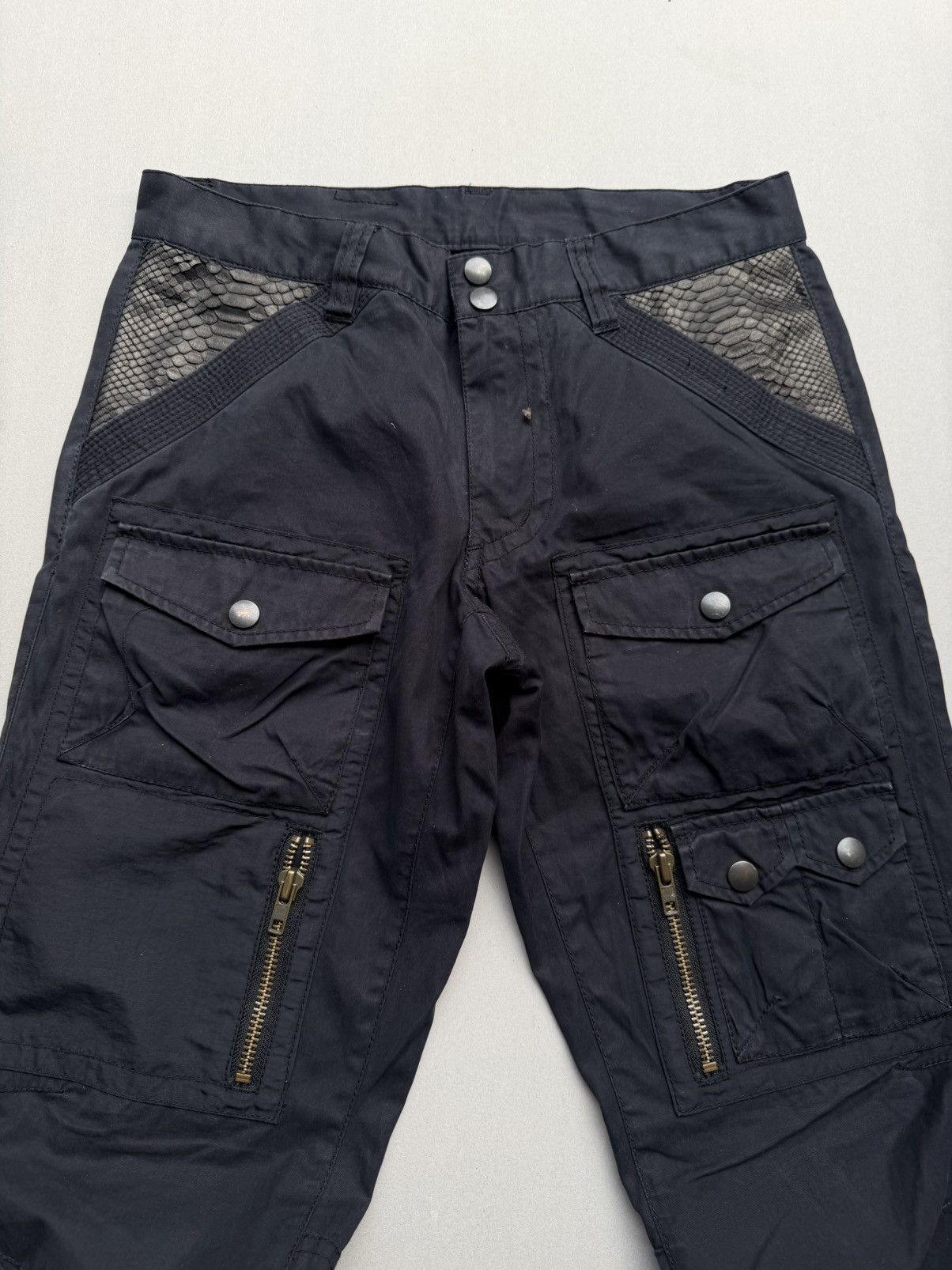 Japanese Brand Comme ca ism lace up flare cargo pants Size US 29 - 3 Thumbnail
