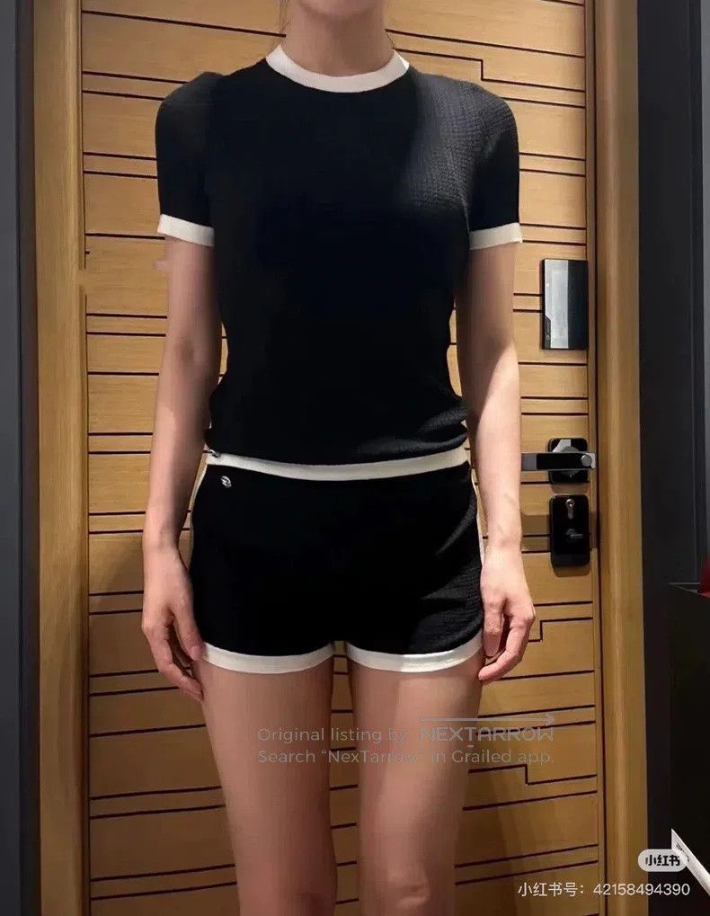 Chanel Chanel 24C waffle cashmere shorts Size 25" / US 0 / IT 36 - 8 Thumbnail