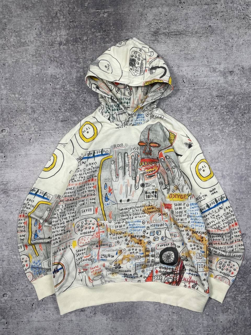 H&M × Jean-Michel Basquiat × Who Decides War Who Decides War H&M Printed Baggy Hoodie Y2K Size US S / EU 44-46 / 1 - 1 Thumbnail