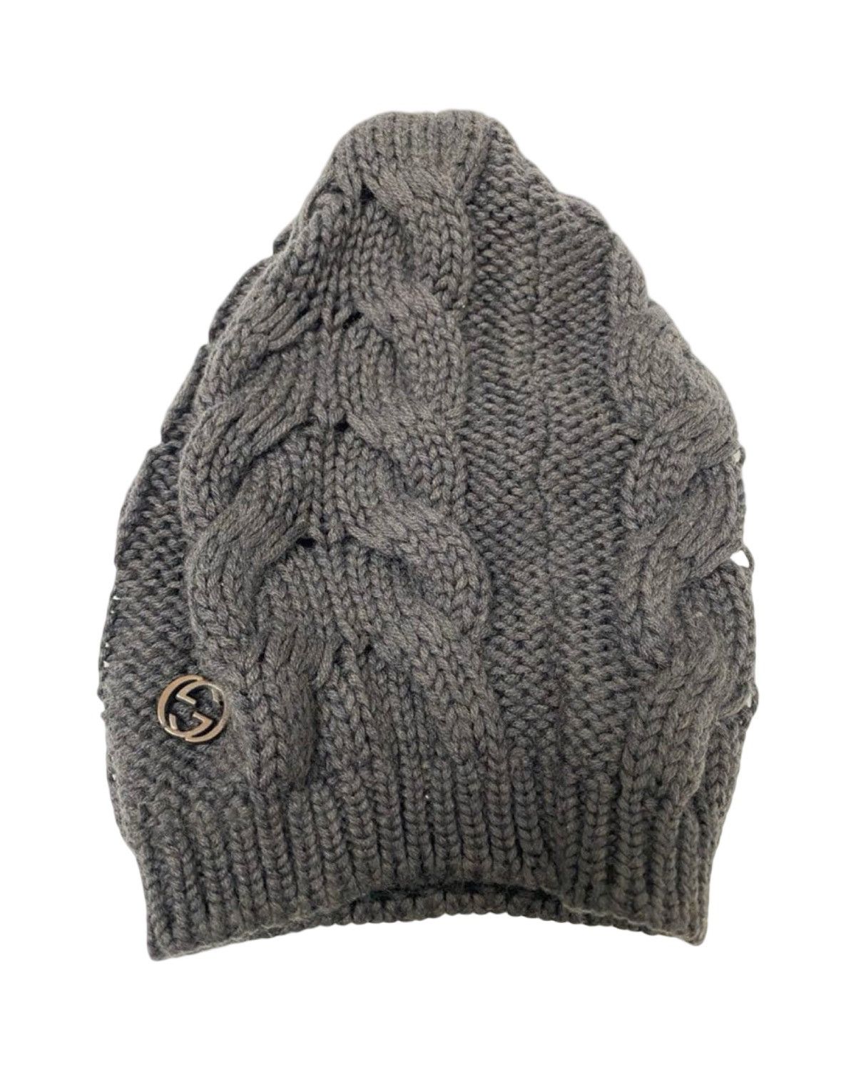 Gucci Vintage 90s Cable Knit Beanie Size ONE SIZE - 1 Thumbnail