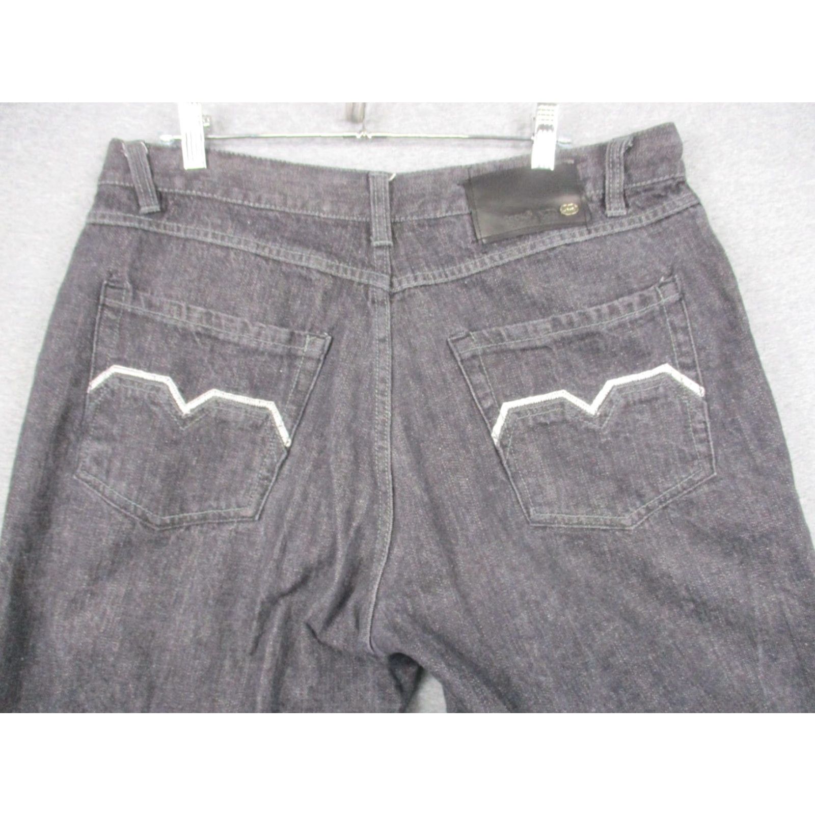 Ecko Unltd. VINTAGE ECKO UNLTD Jeans Baggy Fit Hip Hop Wide Leg Black Streetwear 36 Mens Jeans 36 Black 90s Festival Hip Hop Logo Retro Streetwear Size US 36 / EU 52 - 4 Thumbnail