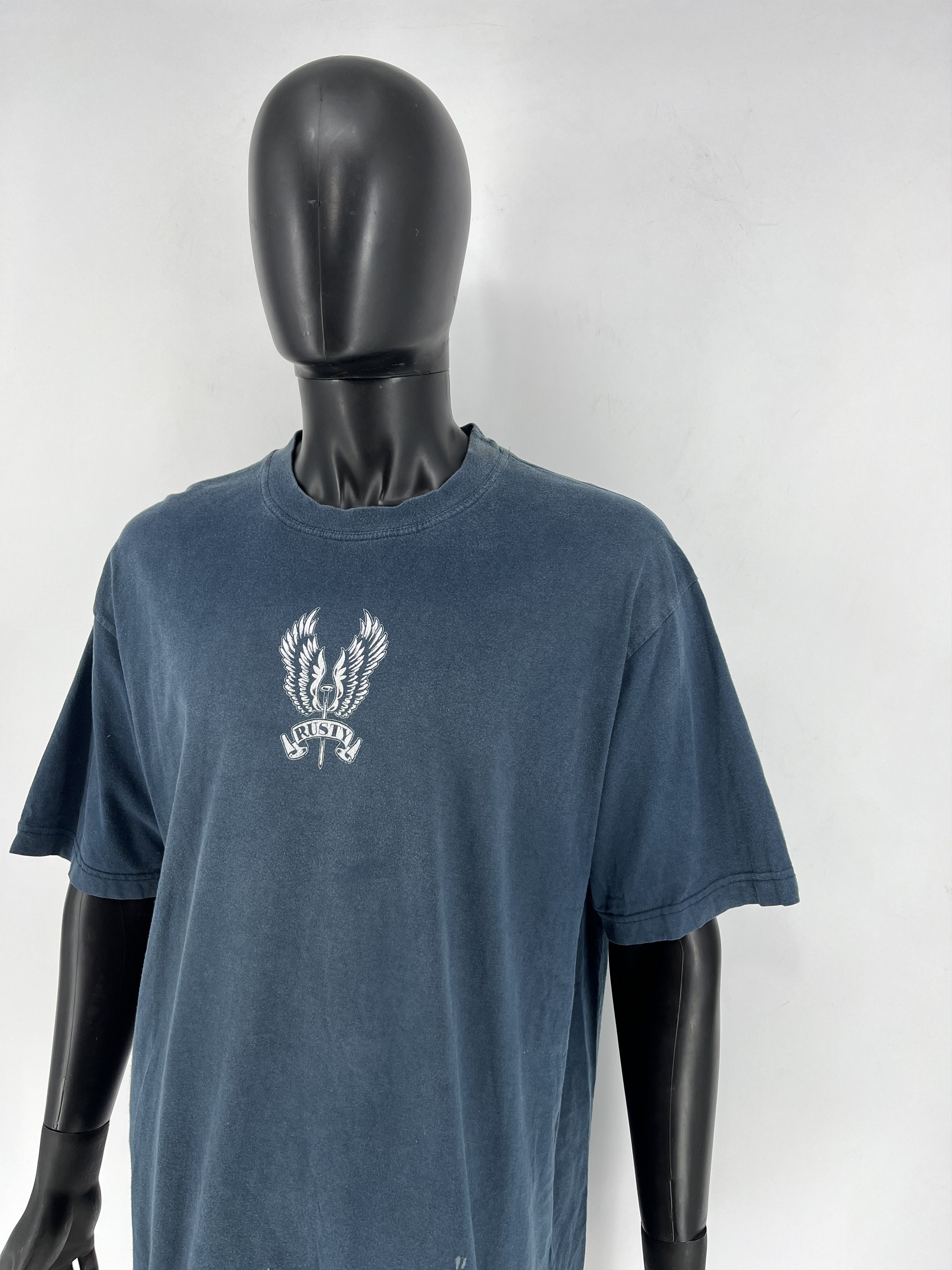Rusty × Vintage Vintage Faded 90s Rusty Streetwear Fashion Style Shirt Size US XL / EU 56 / 4 - 5 Thumbnail